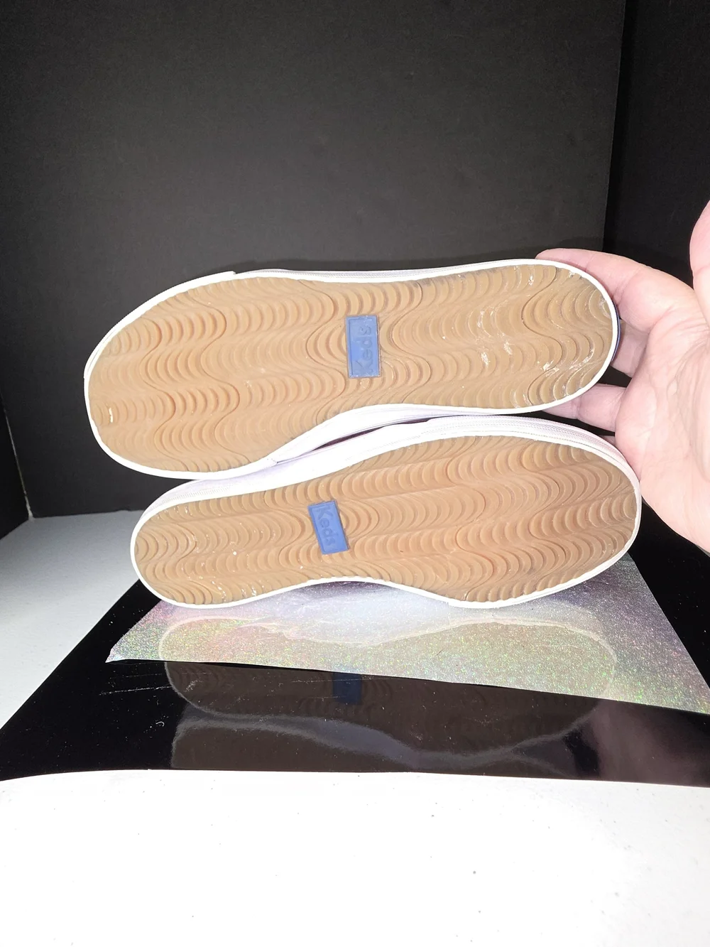 Keds Double Decker Perf Suede Slip-On Platform Sneakers Plum/ Burgandy 6.5 US